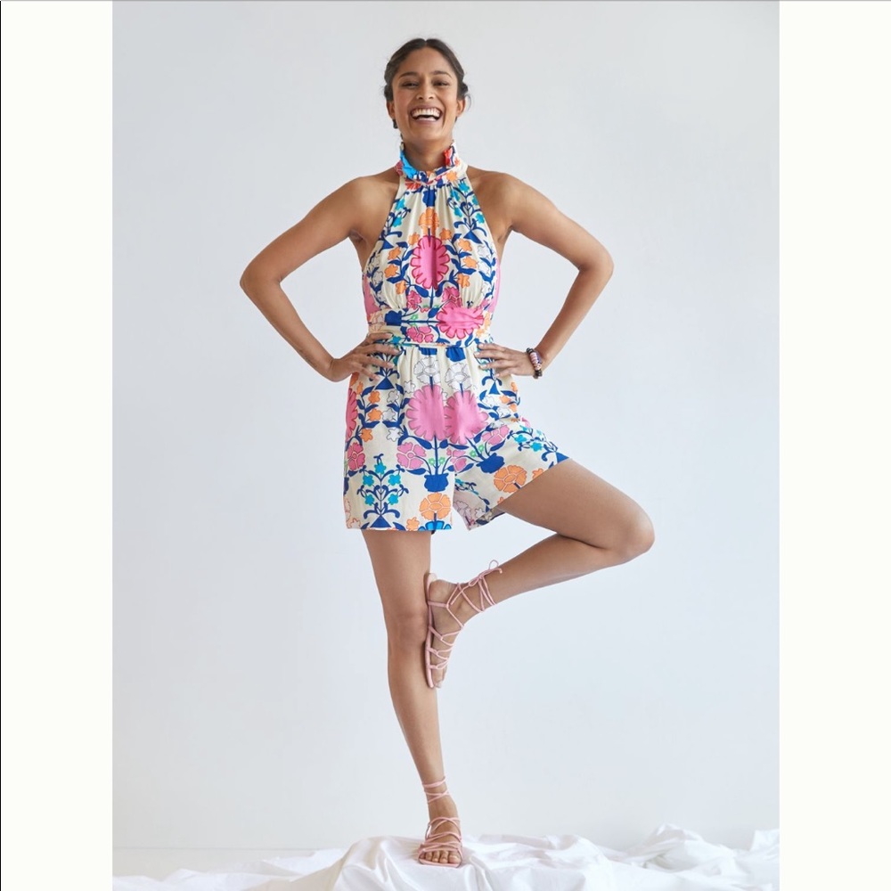 Plenty by tracy reese ruffled floral romper